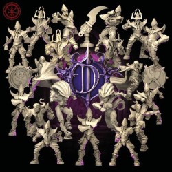 Équipe d'Elfes Noirs - The Dark Daggers without helmet